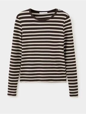 Mango STRIPED LONG SLEEVES T-SHIRT